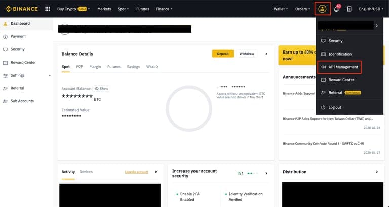 Neuen API-Schlüssel erstellen