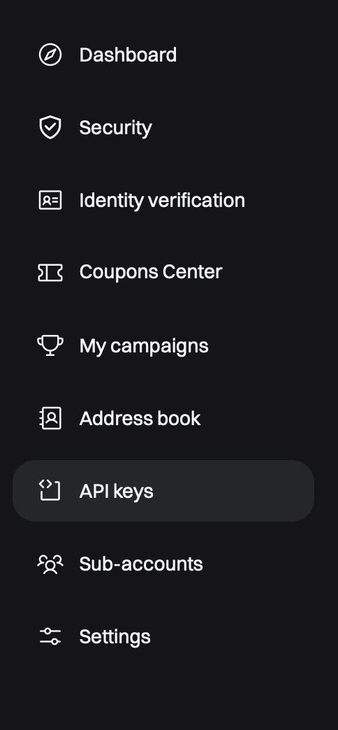 Acessar o Gerenciamento de API